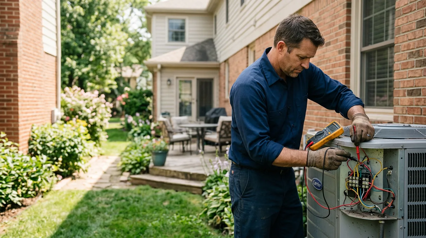 HVAC technician working near Dutton, VA